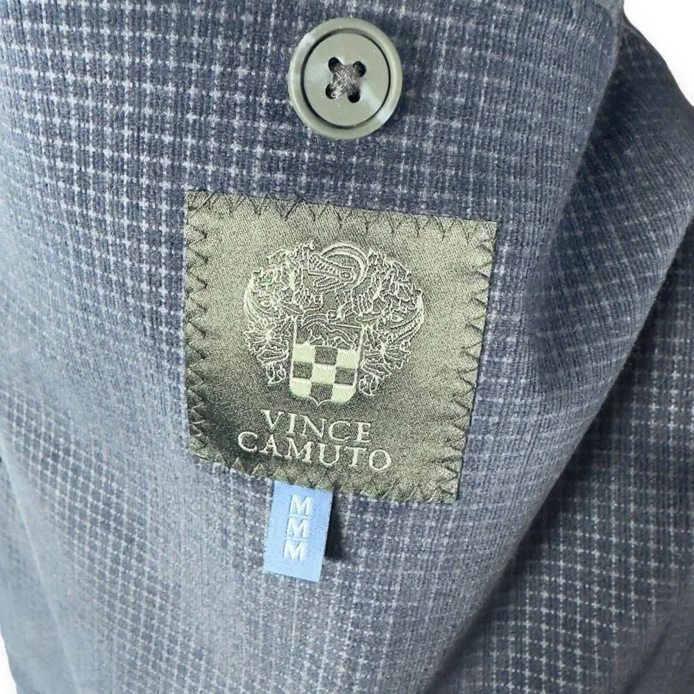 Vince Camuto Navy‎ Blue Men's Medium Cotton Sport Coat Blazer